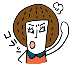 Maggy doll of funny face sticker #1431423