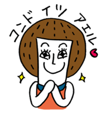 Maggy doll of funny face sticker #1431424