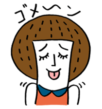 Maggy doll of funny face sticker #1431425