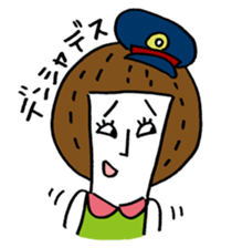Maggy doll of funny face sticker #1431426