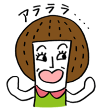 Maggy doll of funny face sticker #1431430
