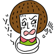 Maggy doll of funny face sticker #1431431