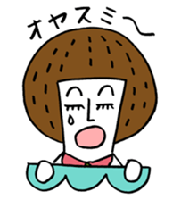 Maggy doll of funny face sticker #1431433
