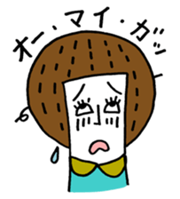 Maggy doll of funny face sticker #1431434