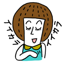 Maggy doll of funny face sticker #1431436