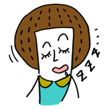 Maggy doll of funny face sticker #1431438