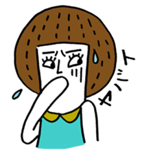 Maggy doll of funny face sticker #1431439