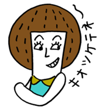 Maggy doll of funny face sticker #1431440