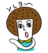 Maggy doll of funny face sticker #1431441