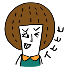 Maggy doll of funny face sticker #1431442