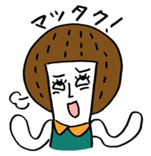 Maggy doll of funny face sticker #1431443