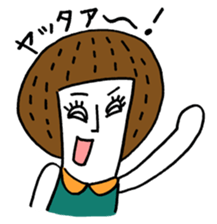 Maggy doll of funny face sticker #1431445
