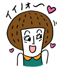Maggy doll of funny face sticker #1431446