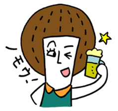 Maggy doll of funny face sticker #1431449