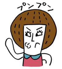 Maggy doll of funny face sticker #1431451