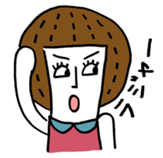 Maggy doll of funny face sticker #1431457