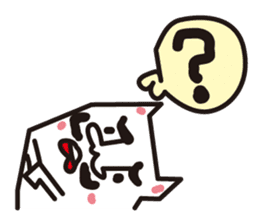 Cat of a strange face sticker #1431666