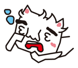 Cat of a strange face sticker #1431670