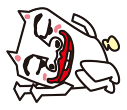 Cat of a strange face sticker #1431681