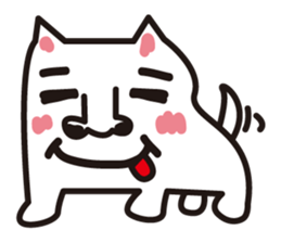 Cat of a strange face sticker #1431696