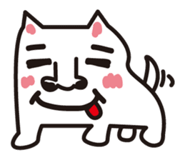 Cat of a strange face sticker #1431696