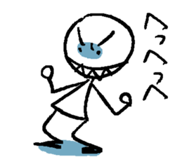 stick figuresticker sticker #1434540