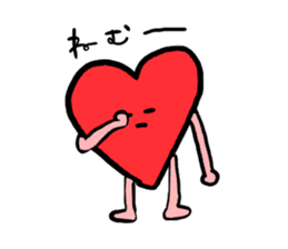 Mr.Red Heart sticker #1434580