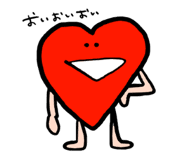 Mr.Red Heart sticker #1434583