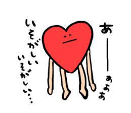 Mr.Red Heart sticker #1434591