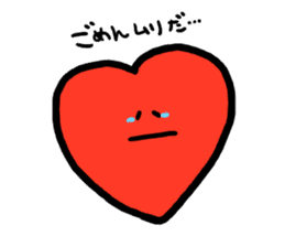 Mr.Red Heart sticker #1434600
