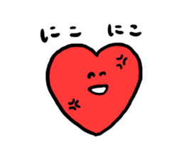 Mr.Red Heart sticker #1434616