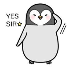 Emperor penguin Hachan second (English) sticker #1434822