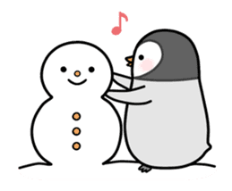 Emperor penguin Hachan second (English) sticker #1434844