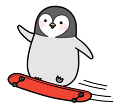 Emperor penguin Hachan second (English) sticker #1434850