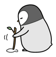 Emperor penguin Hachan second (English) sticker #1434855