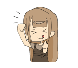 Cute Girl Yuri sticker #1435093