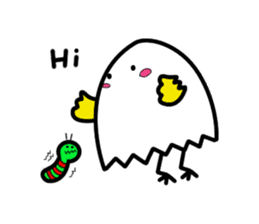 Broken Egg Chick sticker #1435384