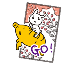 usagi!?Hanahuda sticker #1435498