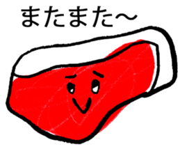 Talking food. sticker #1436460