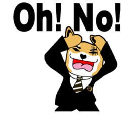 Shiba-Inu Salaryman Part.2 sticker #1436621