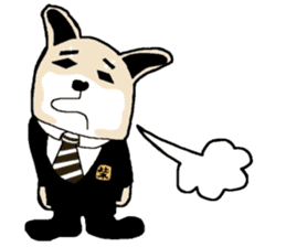 Shiba-Inu Salaryman Part.2 sticker #1436632