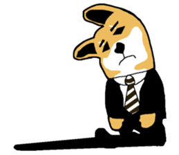 Shiba-Inu Salaryman Part.2 sticker #1436643
