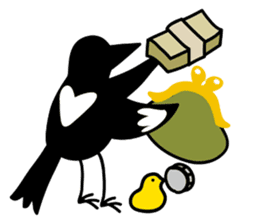 Magpie sticker sticker #1436744