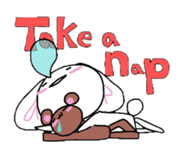 Life of Shirousa(bunny)&Kumakichi(bear) sticker #1438102