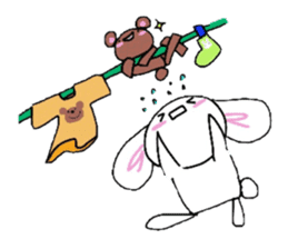 Life of Shirousa(bunny)&Kumakichi(bear) sticker #1438105