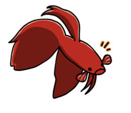 Daily life of Betta sticker #1438662