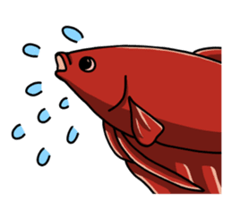 Daily life of Betta sticker #1438665