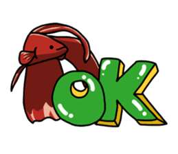 Daily life of Betta sticker #1438674