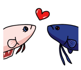 Daily life of Betta sticker #1438680