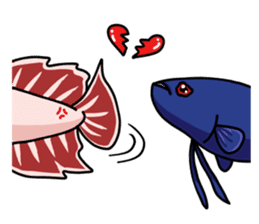 Daily life of Betta sticker #1438681